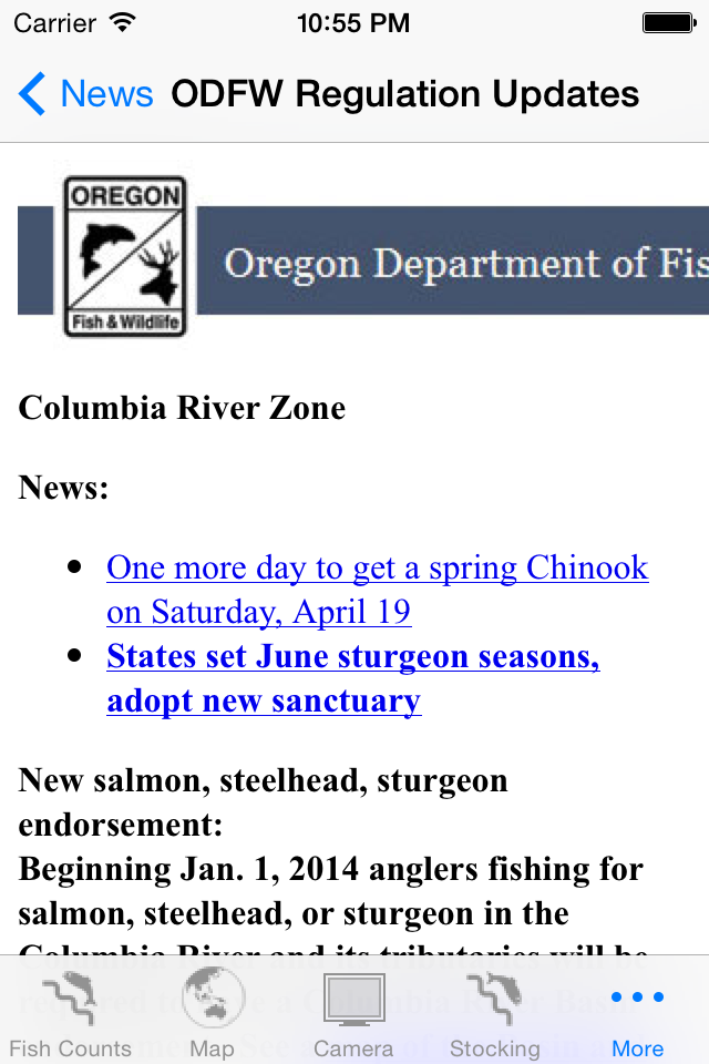 FishCount Regulations ScreenShot